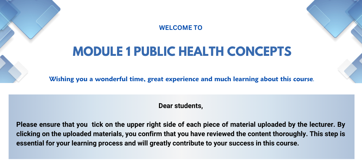 Module-1 Public Health Concepts