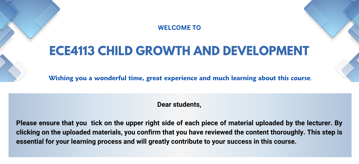 CHILD GROWTH AND DEVELOPMENT