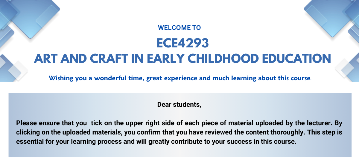 ART AND CRAFT IN EARLY CHILDHOOD EDUCATION