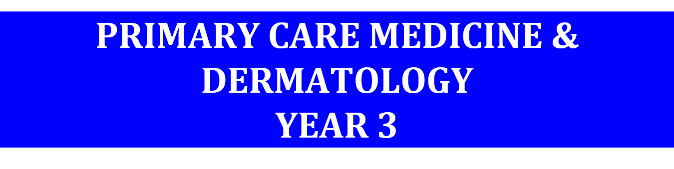 Yr-3 PCM & Dermatology