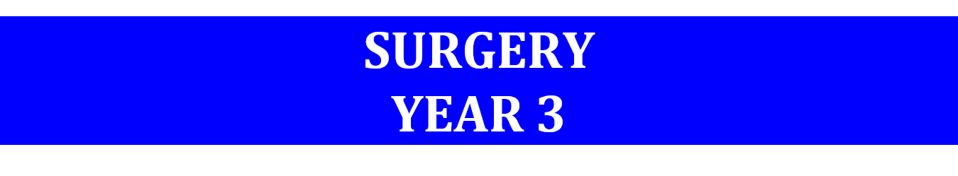 Yr-3 Surgery