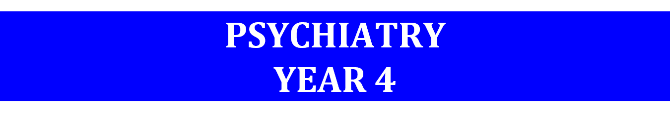 Yr-4 Psychiatry