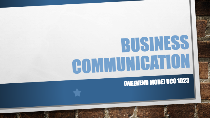 Business Communications